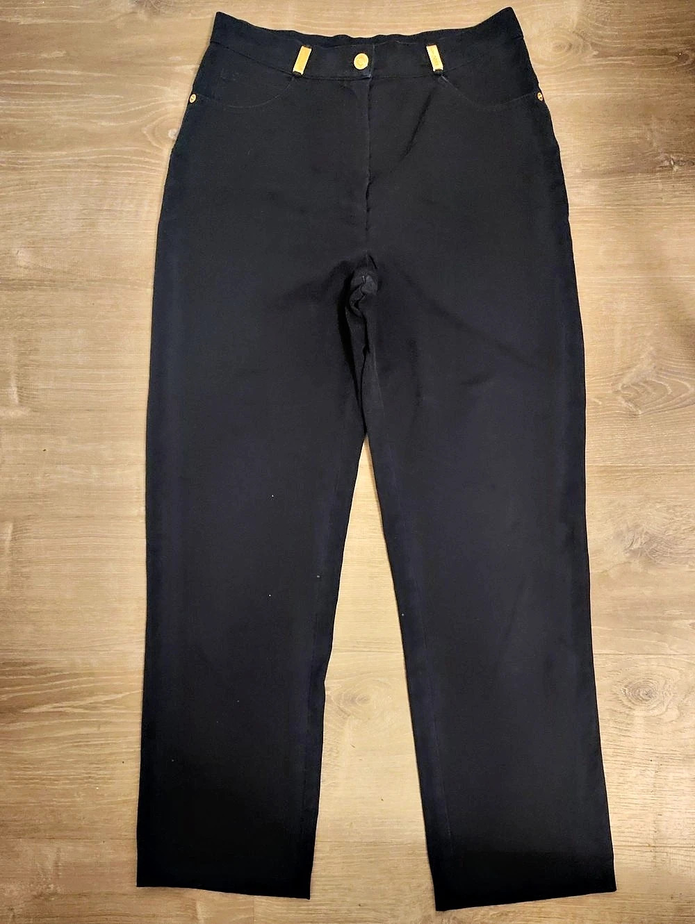 Vintage St. John Sport Basics Straight Leg Pants in Black Size 6